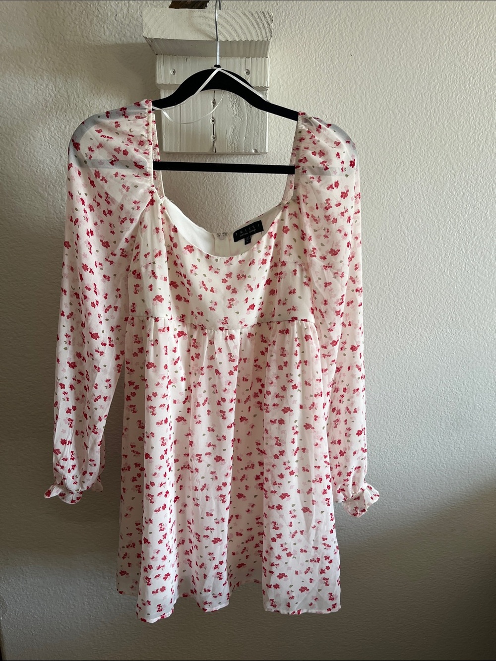 TRIXXI Floral White & Pink Babydoll Tunic